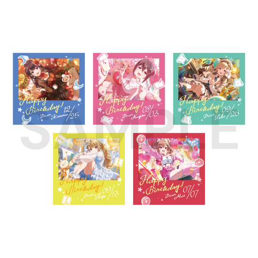 バースデーアイドル耐水ステッカー【受注生産】