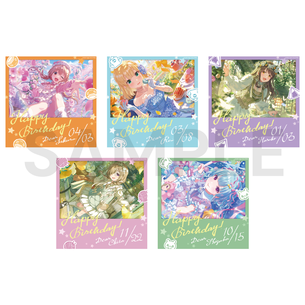 バースデーアイドル耐水ステッカー vol.2〈受注生産〉
