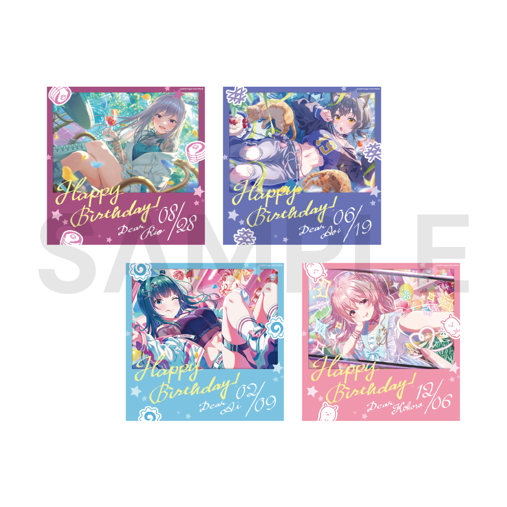 バースデーアイドル耐水ステッカー vol.2〈受注生産〉