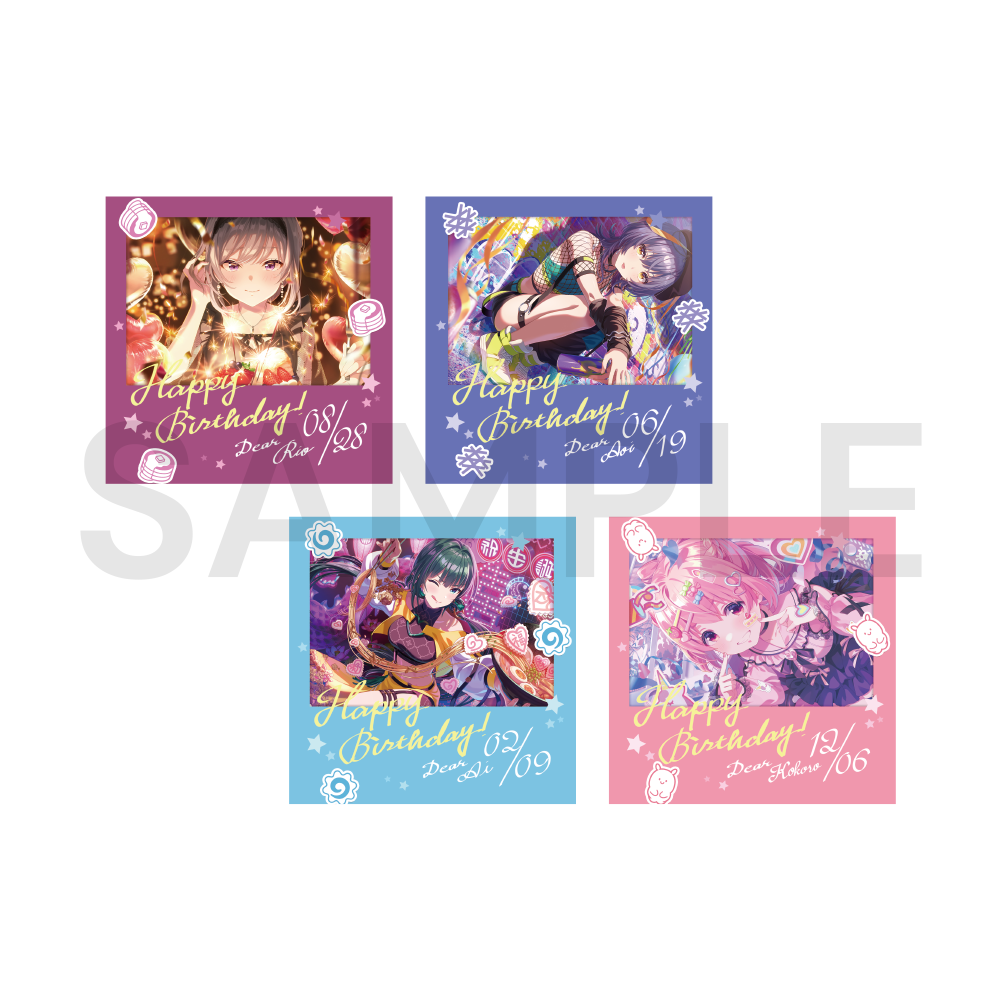 バースデーアイドル耐水ステッカー【受注生産】