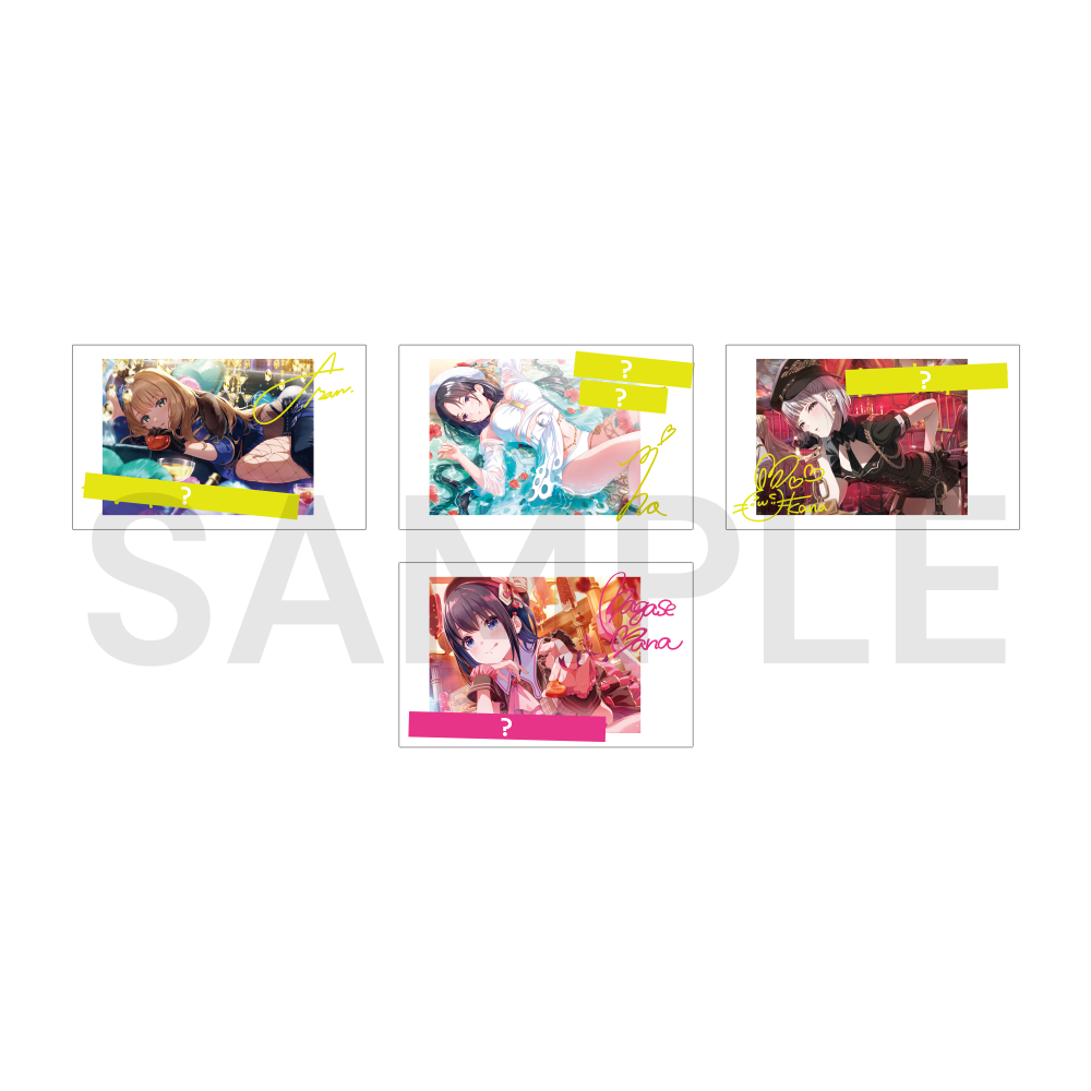 メッセージ付きミニフォトカード 全21種 ランダム(1パック3枚入り)【受注生産】