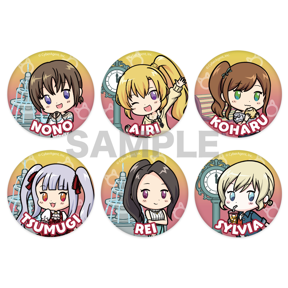 7周年記念 デフォルメオルタナグリッター缶バッジ【21種】