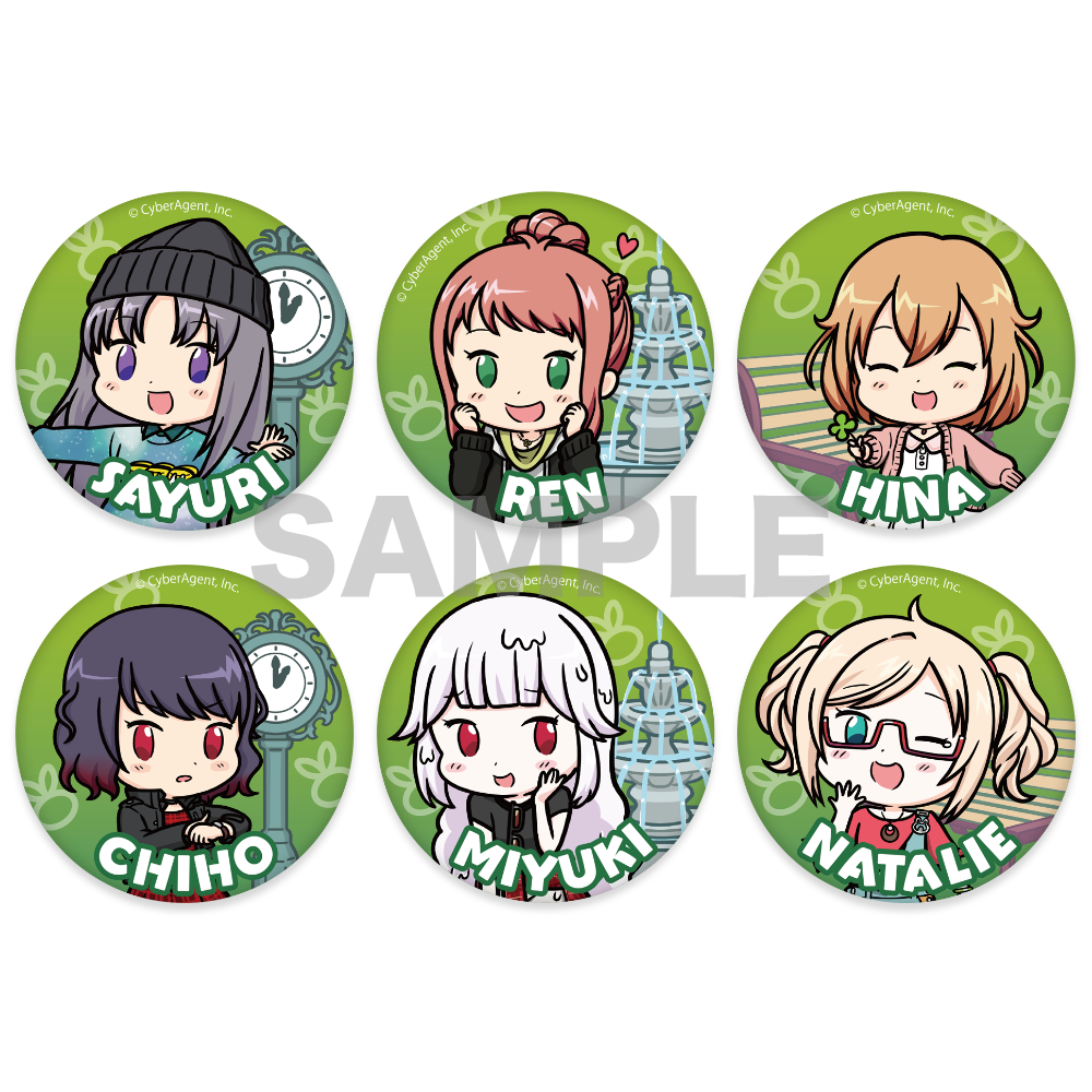 7周年記念 デフォルメオルタナグリッター缶バッジ【21種】