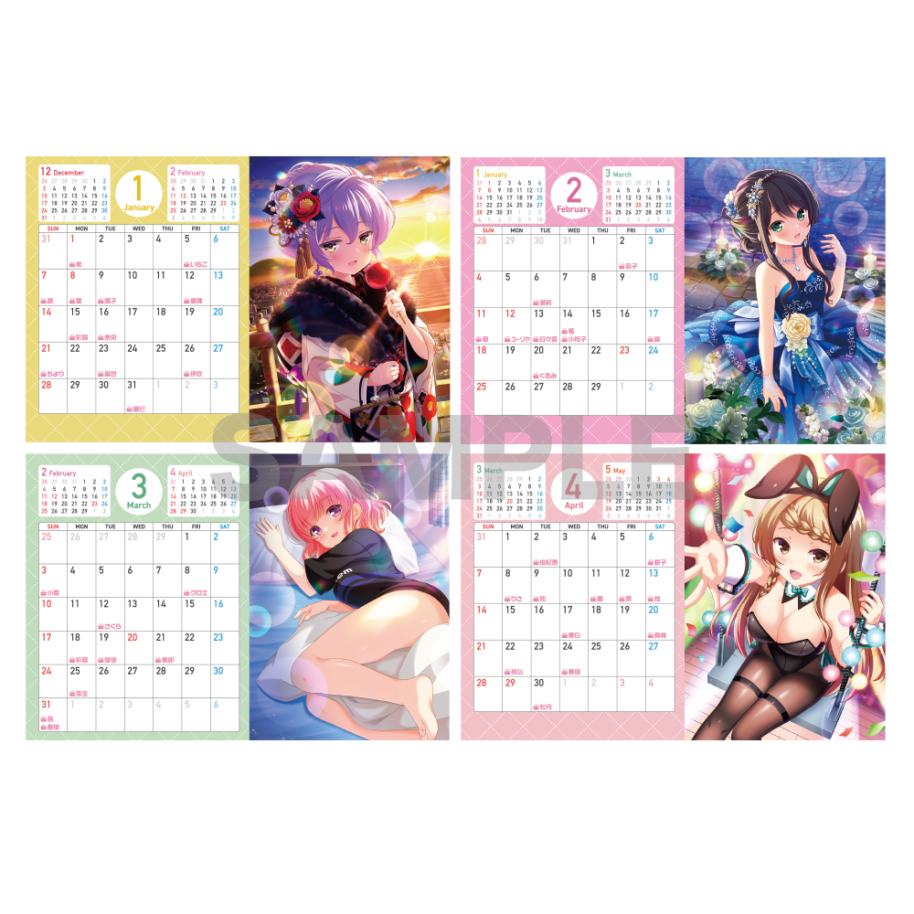 ガールフレンド(仮)2024卓上カレンダー〈受注生産〉