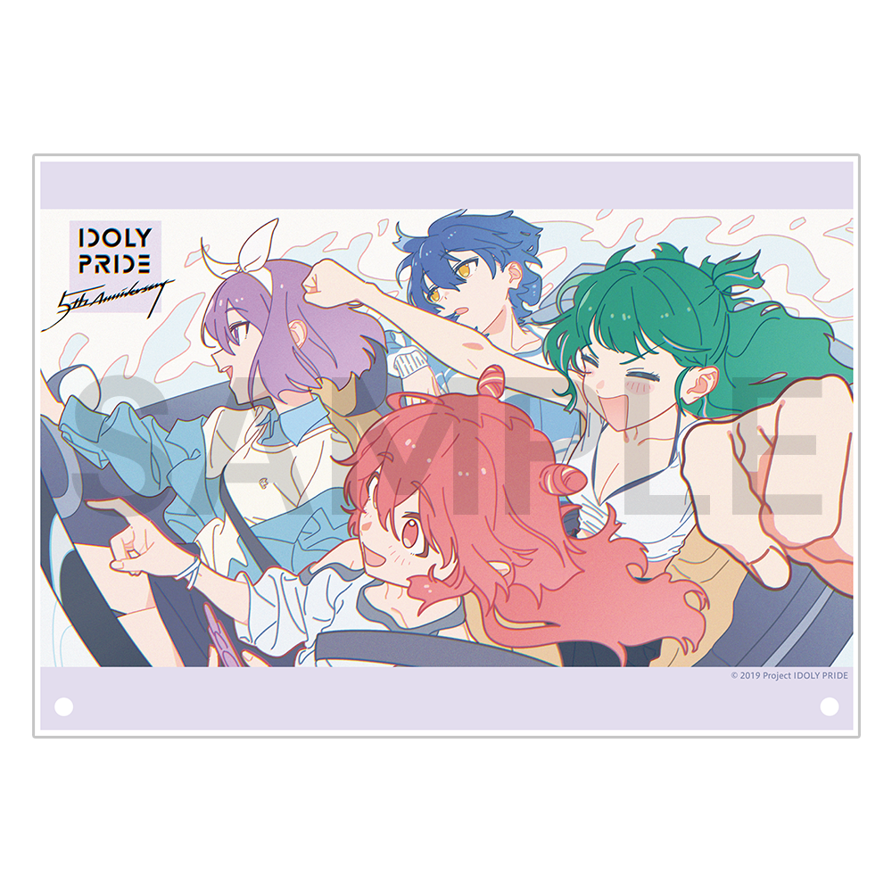 5周年お祝いイラストA5アクリルパネル〈受注生産〉
